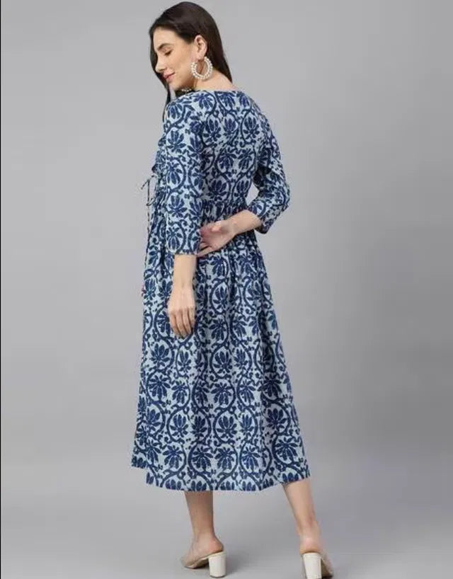 Women Solid Cotton Gown